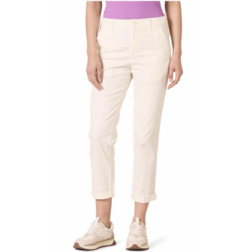 Amazon Essential High-Rise Regular-Fit Ankle Tapered-Leg Khaki Pant Women’s 2